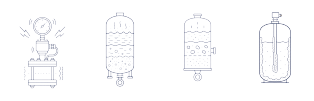 Illustrations showing issues encountered when making measurements during oil drilling and extraction