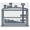 Illustration of a large vessel used in pulp and paper processing