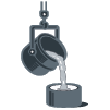 Illustration of molten metal pouring