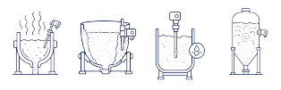 Illustration of issues encountered when measuring level, density and weight in nonferrous metal processing